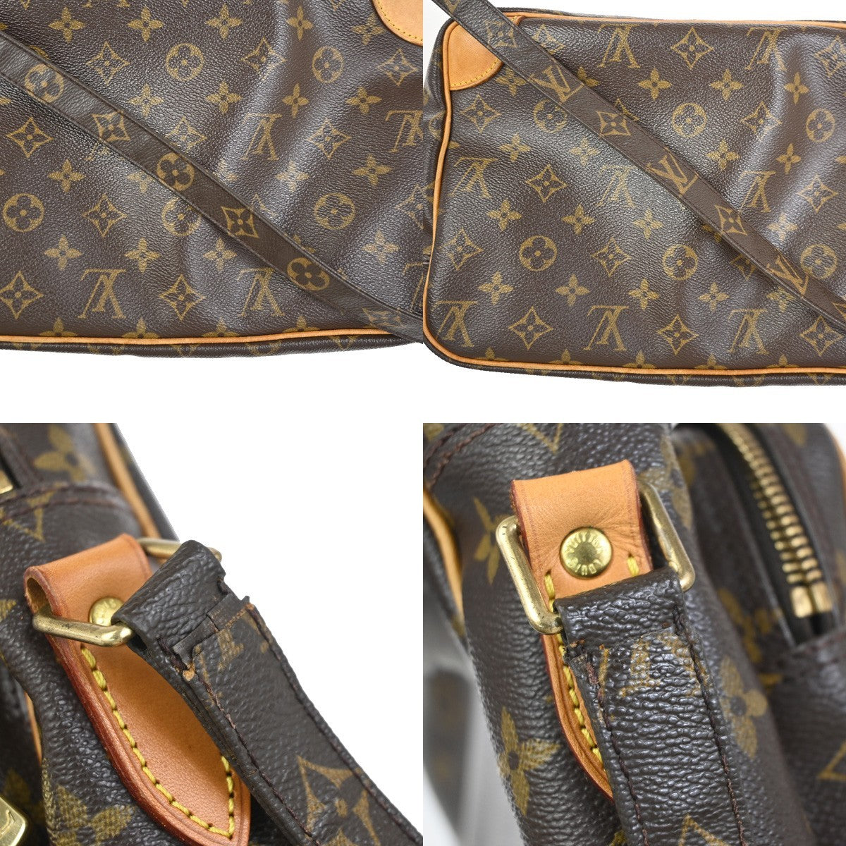 LOUIS VUITTON Nile Crossbody Shoulder Bag Monogram Leather Brown M45244 70KC827