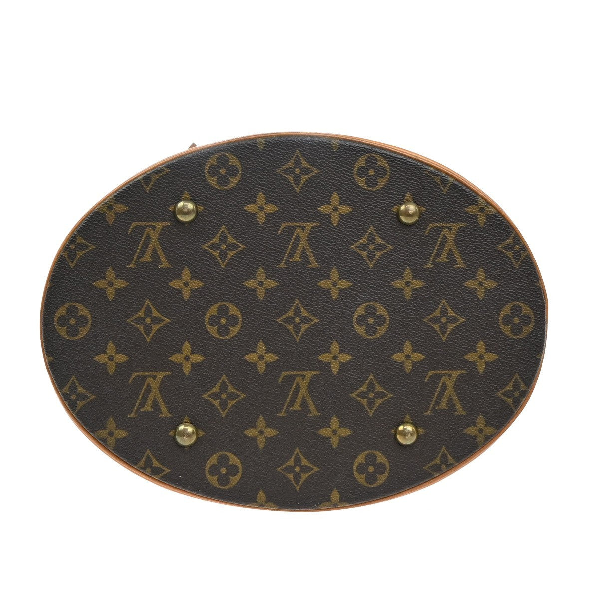 LOUIS VUITTON BUCKET GM Shoulder Tote Bag Monogram Leather Brown M42236 31AA101