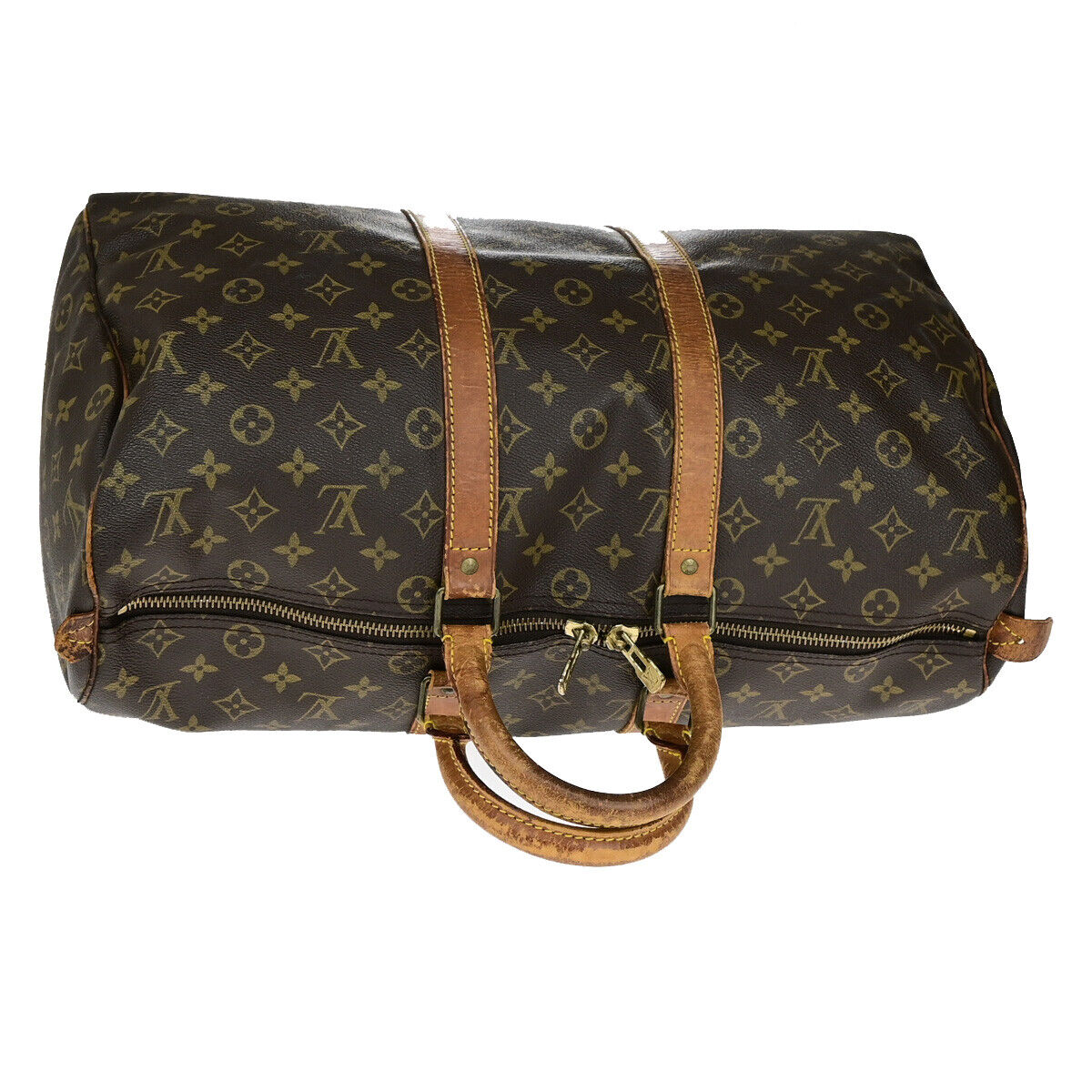 LOUIS VUITTON Keepall 45 Travel Hand Bag Monogram Leather Brown M41428 63YG721