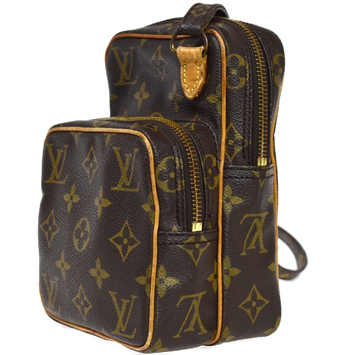 LOUIS VUITTON Mini Amazon Shoulder Bag Monogram Leather Brown M45238 86EA041