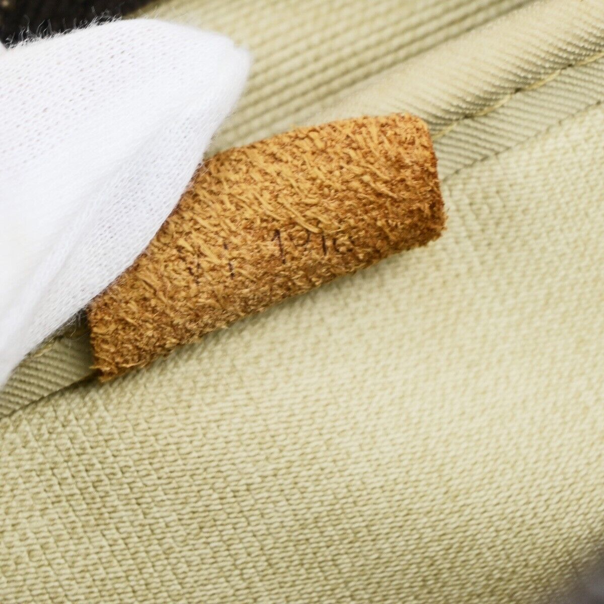 LOUIS VUITTON LV Logo Deauville Hand Bag Monogram Leather Brown M47270 61EC992