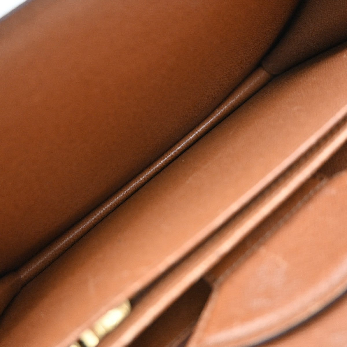 LOUIS VUITTON Courcelles Shoulder Bag Monogram Leather Brown M51375 86KP500