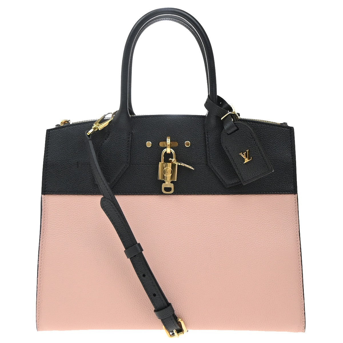LOUIS VUITTON City Steamer MM 2Way Hand Bag Taurillon Leather PK M53019 660RP098