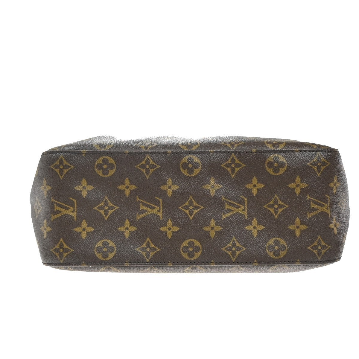 LOUIS VUITTON Logo Looping GM Shoulder Bag Monogram Leather Brown M51145 96KP403