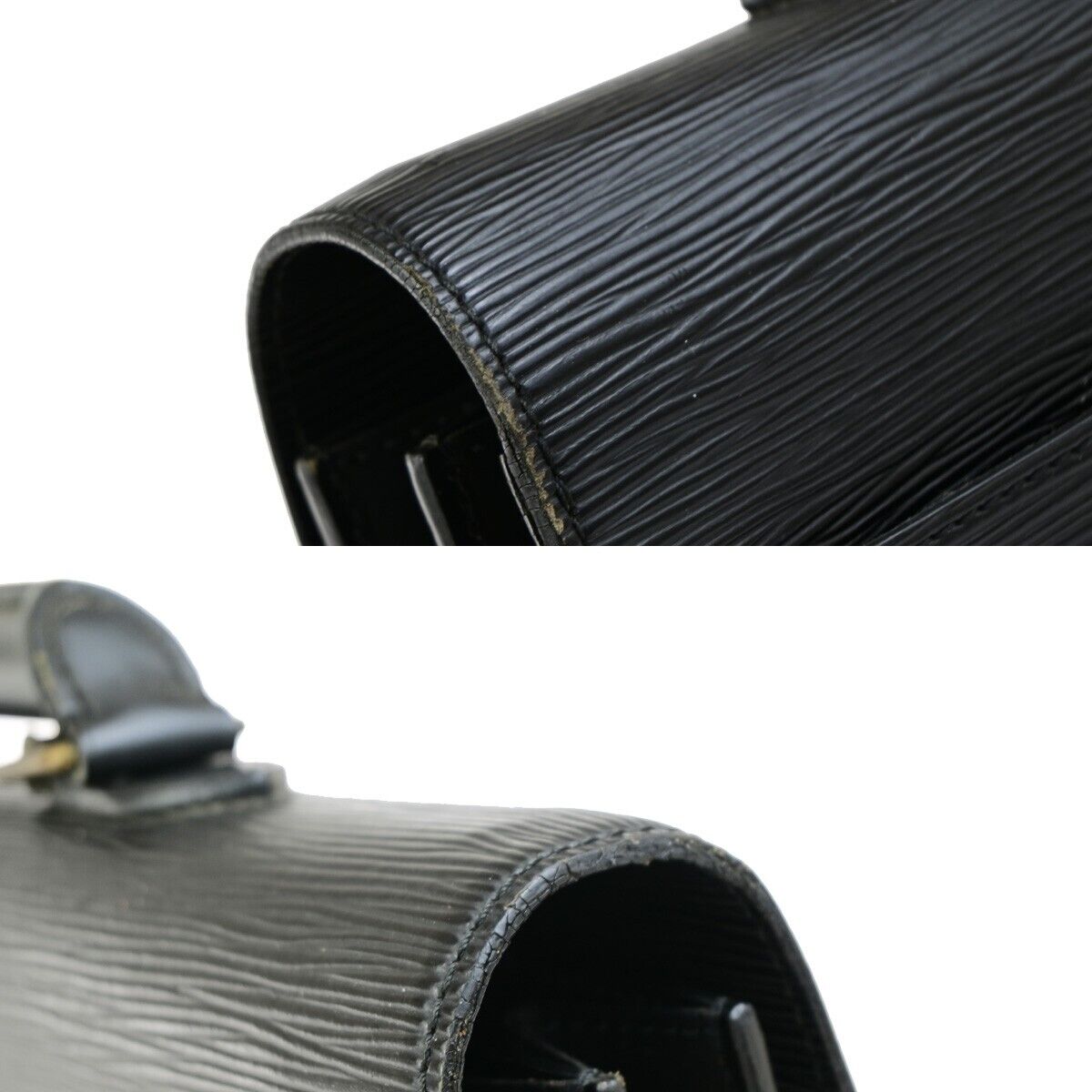 LOUIS VUITTON Serviette Conseiller Hand Bag Epi Leather Black M54422 62EC928