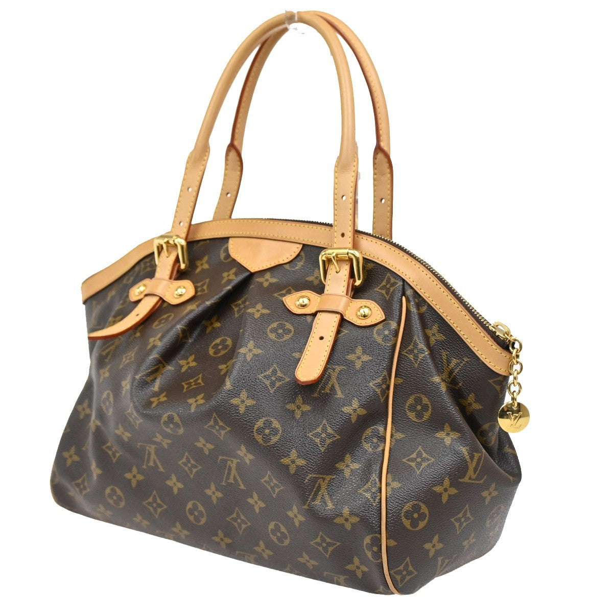LOUIS VUITTON LV Tivoli GM Shoulder Bag Monogram Leather Brown M40144 667RL532