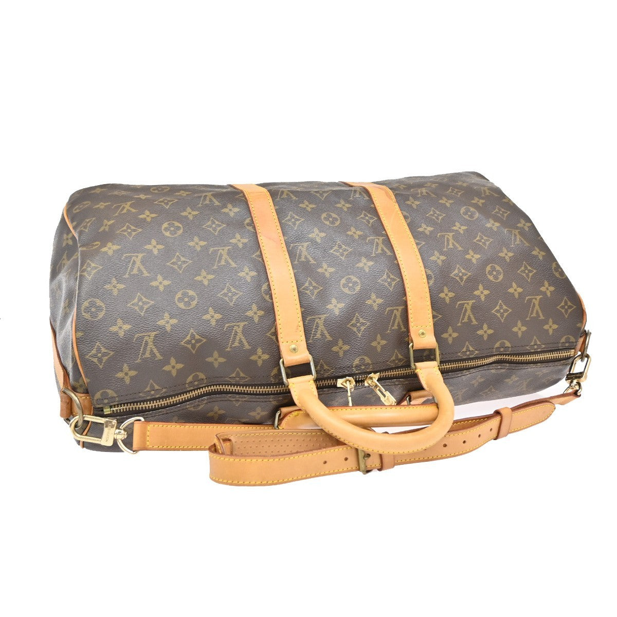 LOUIS VUITTON Keepall Bandouliere 50 2Way Hand Bag Monogram Brown M41416 16EF936