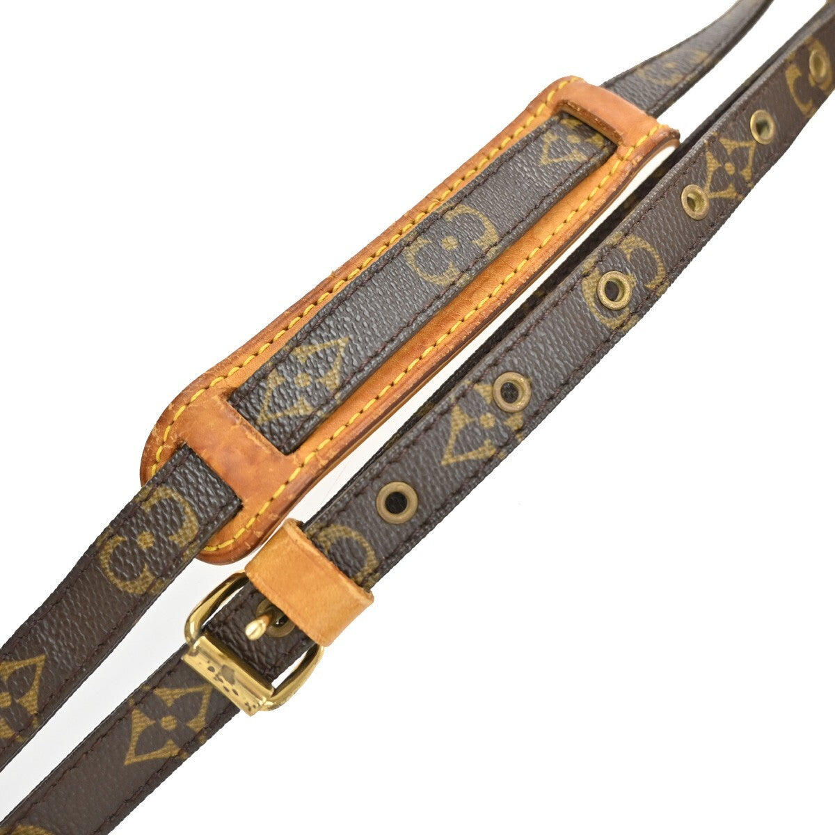 LOUIS VUITTON Danube Shoulder Bag Monogram Leather Brown France M45266 83EE779