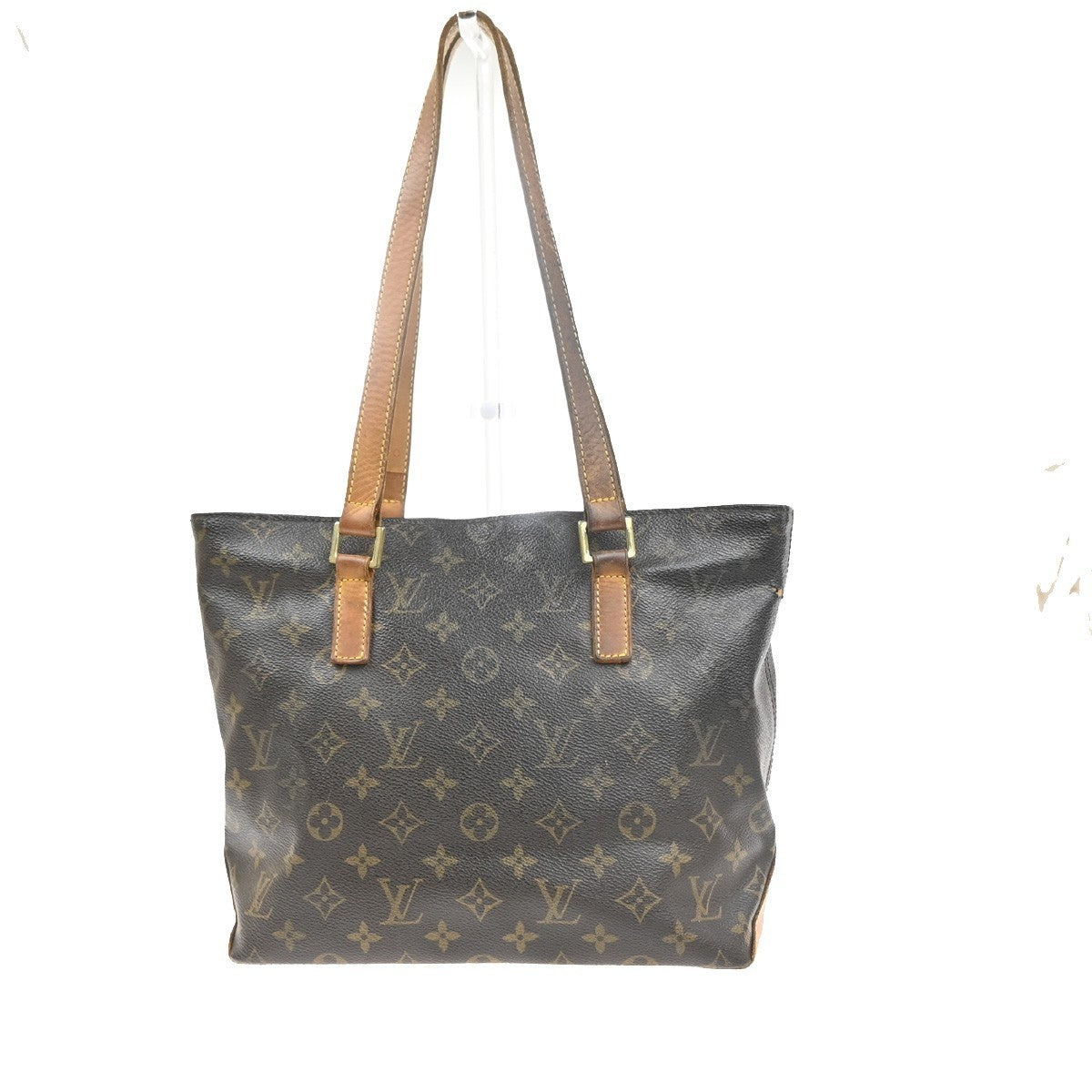 LOUIS VUITTON Cabas Piano Shoulder Bag Monogram Leather Brown M51148 35MA378