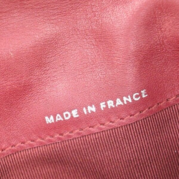 CHANEL CC Logo Ultra Stitch Long Bifold Wallet Purse Leather Bordeaux 30YD527