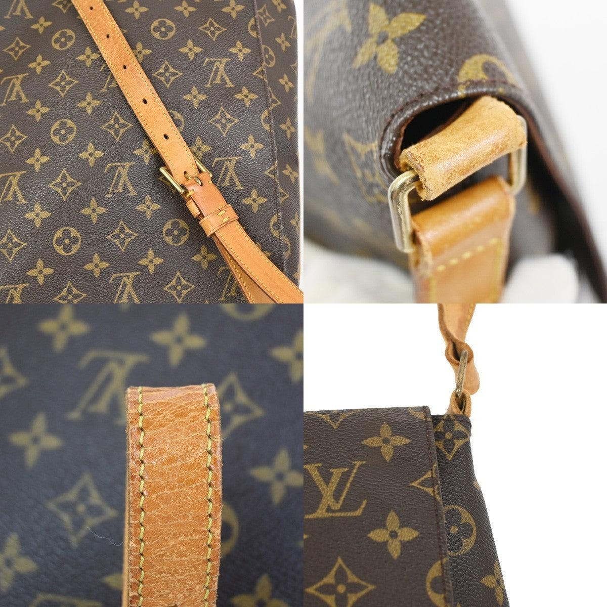LOUIS VUITTON Musette Shoulder Bag Monogram Leather Brown France M51256 39KC891
