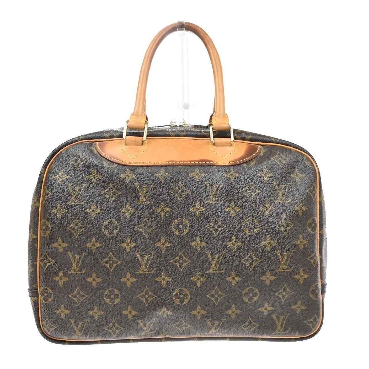 LOUIS VUITTON LV Logo Deauville Hand Bag Monogram Leather Brown M47270 82MA639