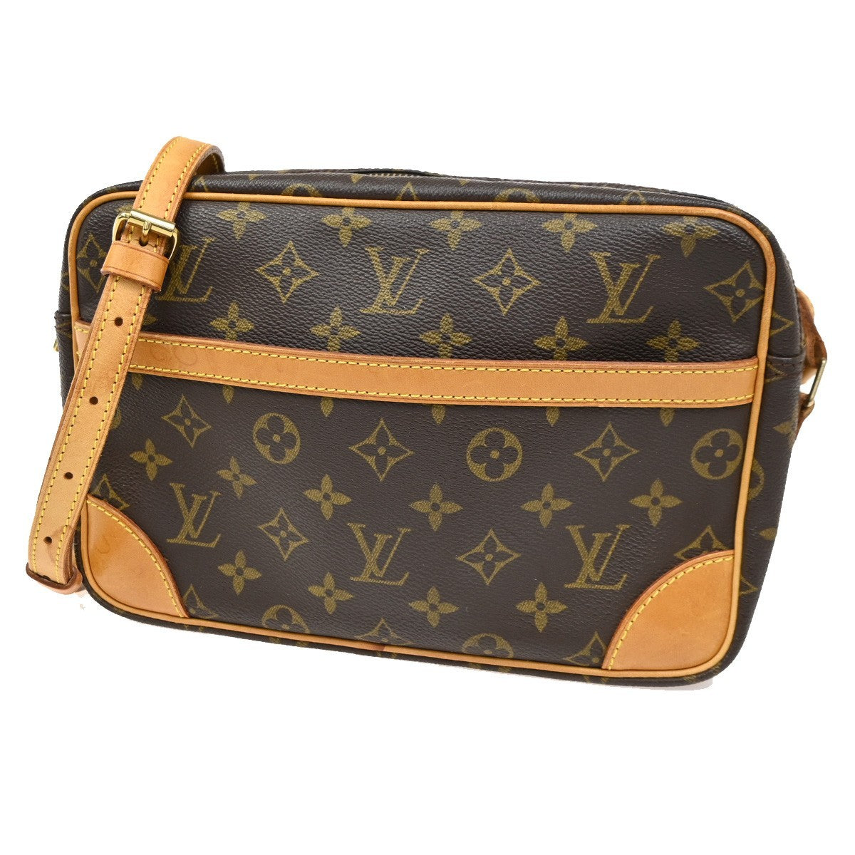LOUIS VUITTON Trocadero 27 Shoulder Bag Monogram Leather Brown M51274 71CA731