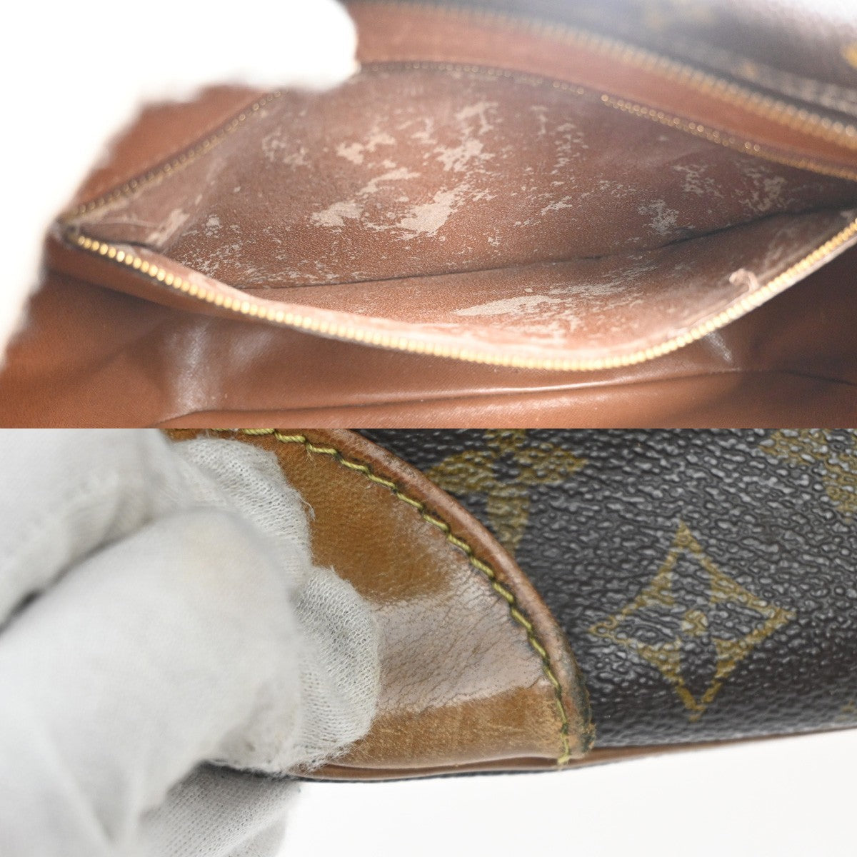LOUIS VUITTON Nile Crossbody Shoulder Bag Monogram Leather Brown M45244 30MA419