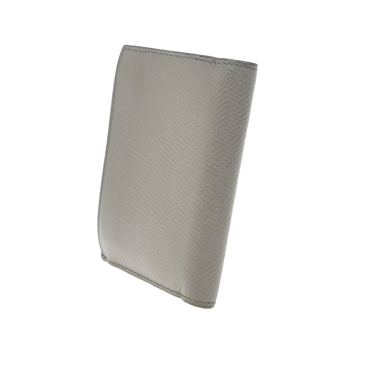 CELINE Logo Coin Case Compact Wallet Leather Beige Italy 60EF796