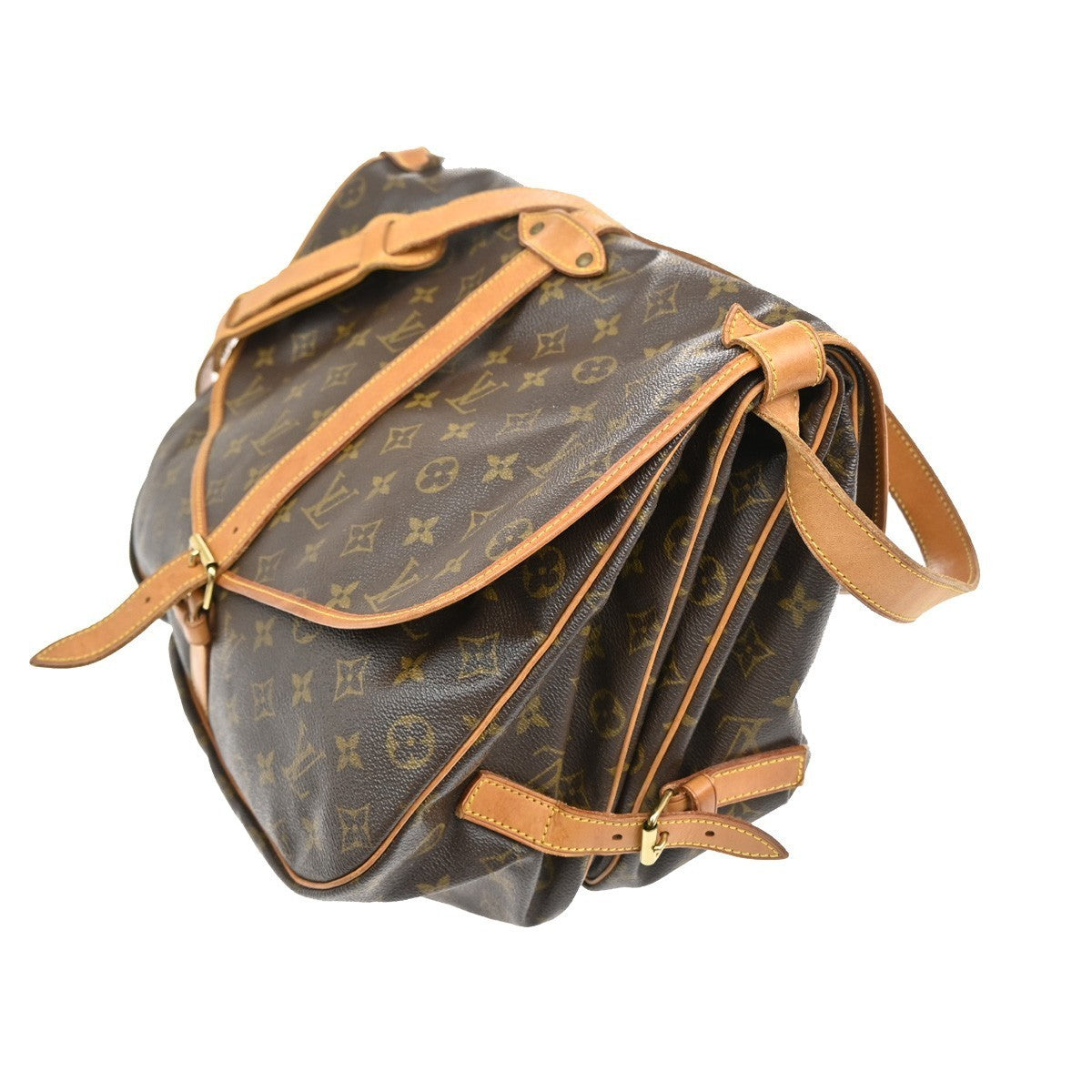 LOUIS VUITTON Saumur 35 Shoulder Bag Monogram Leather BN France M42254 72TA311