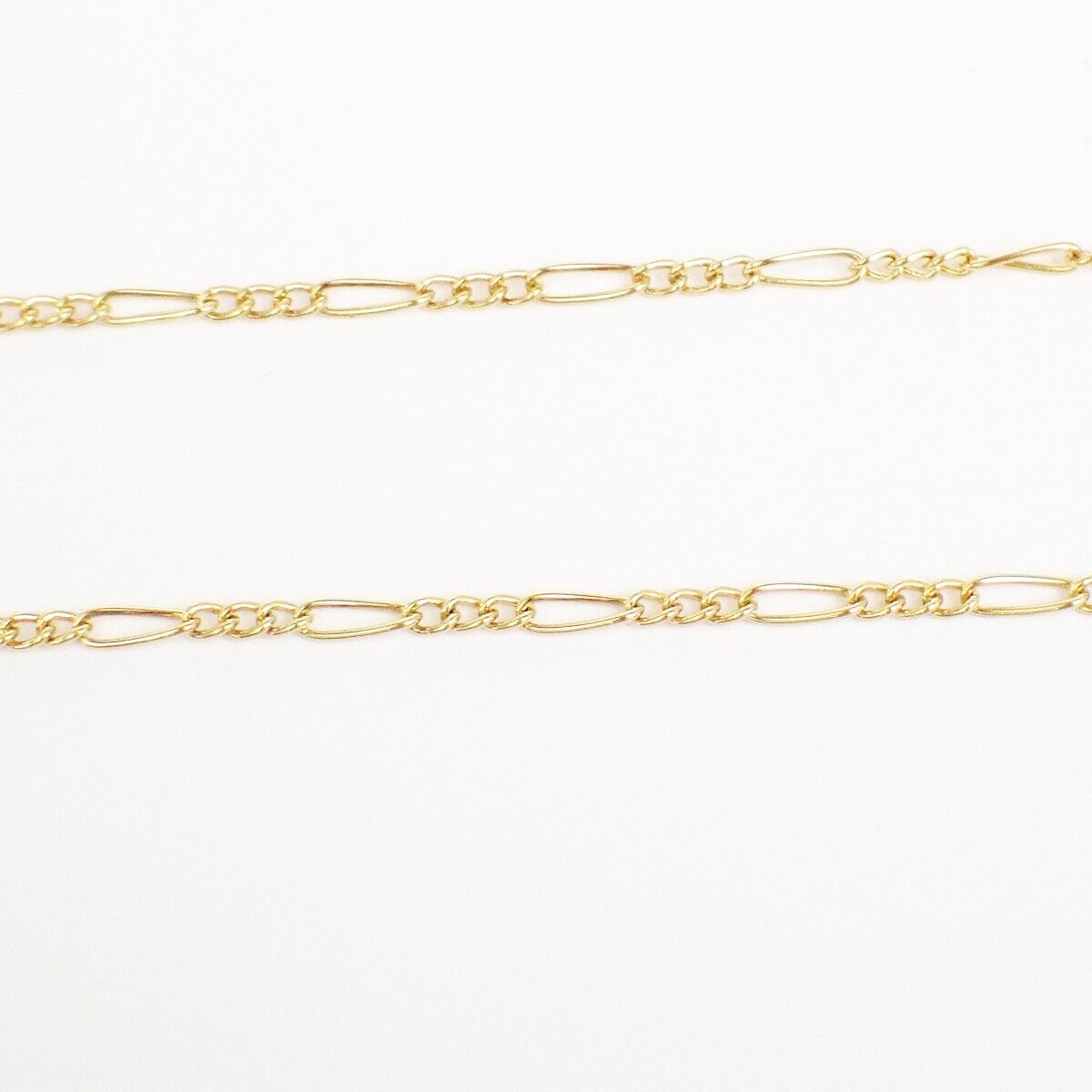 CHRISTIAN DIOR Logo Flower Long Necklace Chain Gold Accessory 07FB360