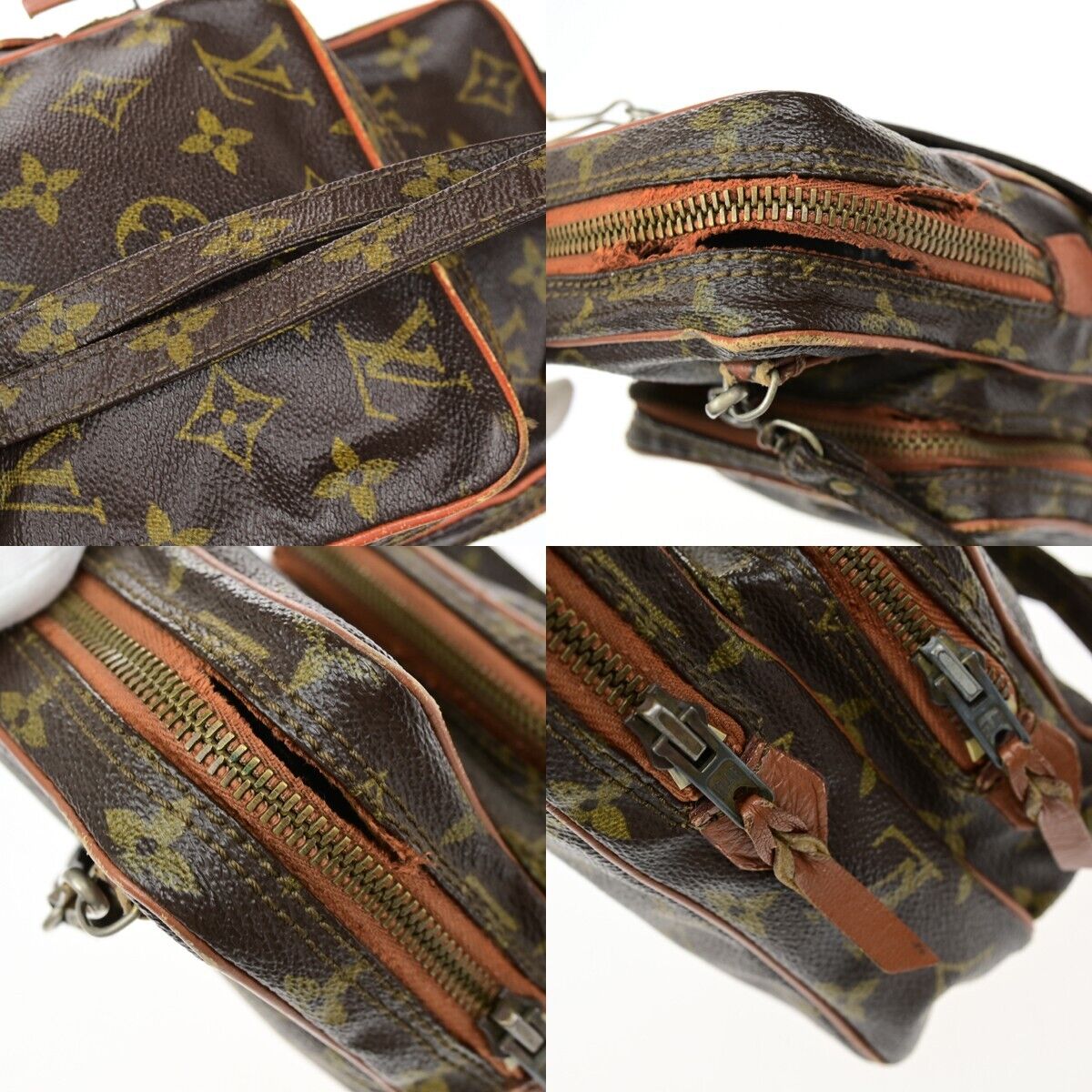 LOUIS VUITTON Mini Amazon Shoulder Bag Monogram Leather Brown M45238 02GA179