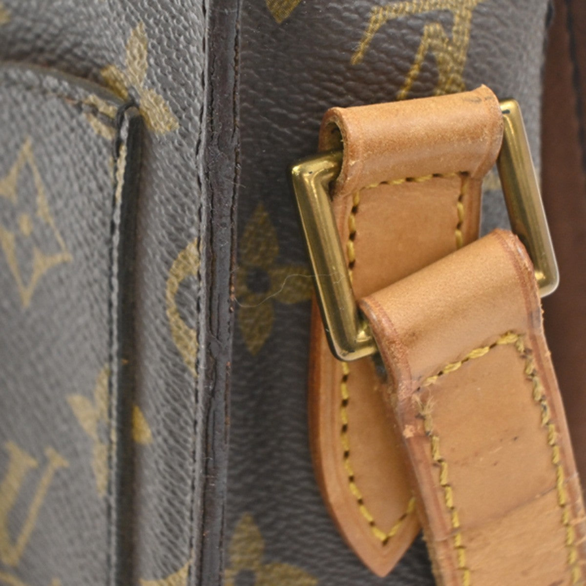 LOUIS VUITTON Saint Cloud GM Shoulder Bag Monogram Leather Brown M51242  39CA826