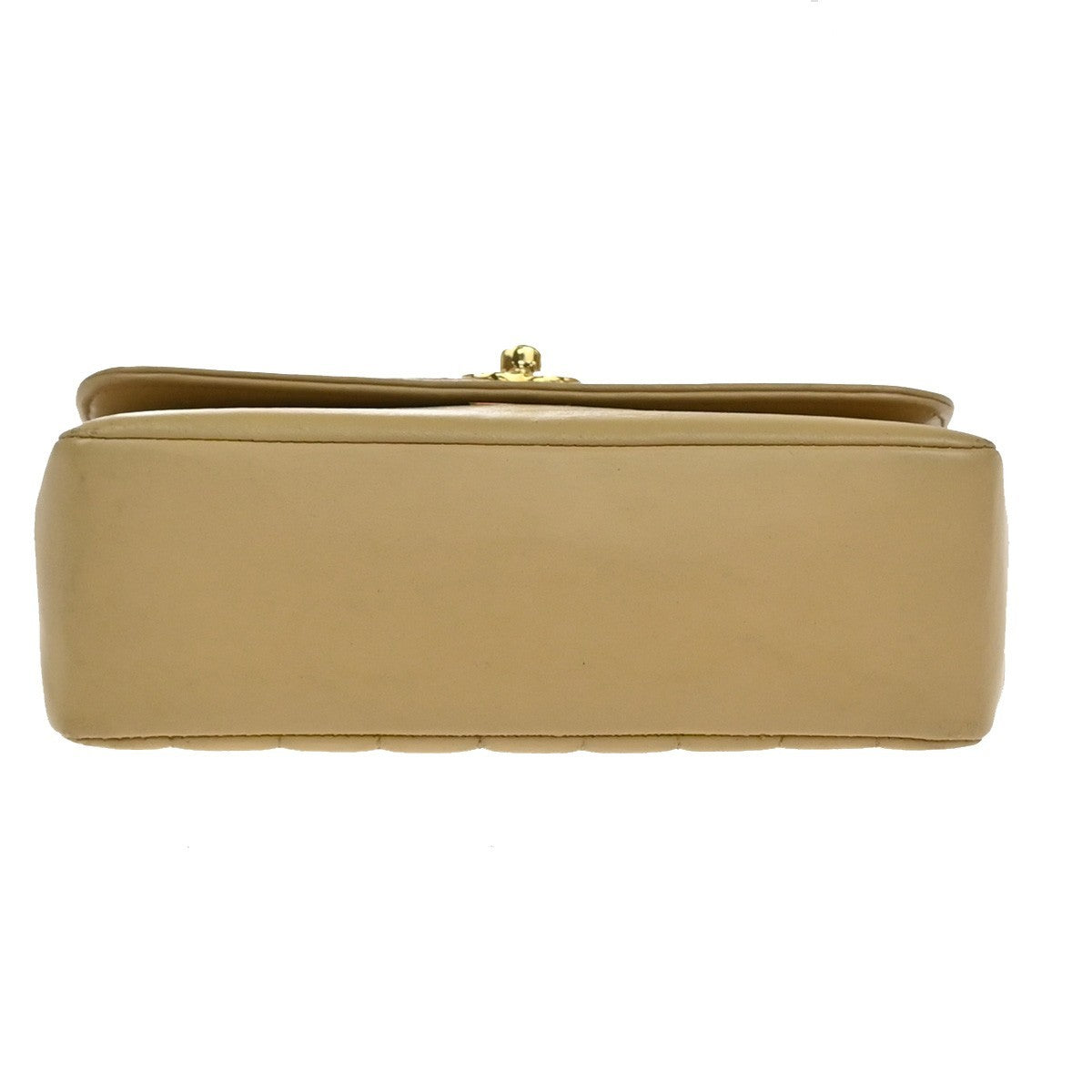 CHANEL CC Mademoisell Chain Mini Shoulder Bag Leather Beige GHW Vintage 330RF670