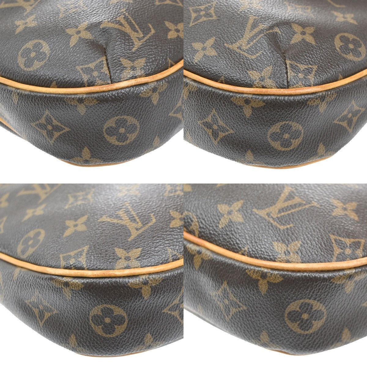 LOUIS VUITTON Odeon PM Shoulder Bag Monogram Leather Brown Spain M56390 22MA158