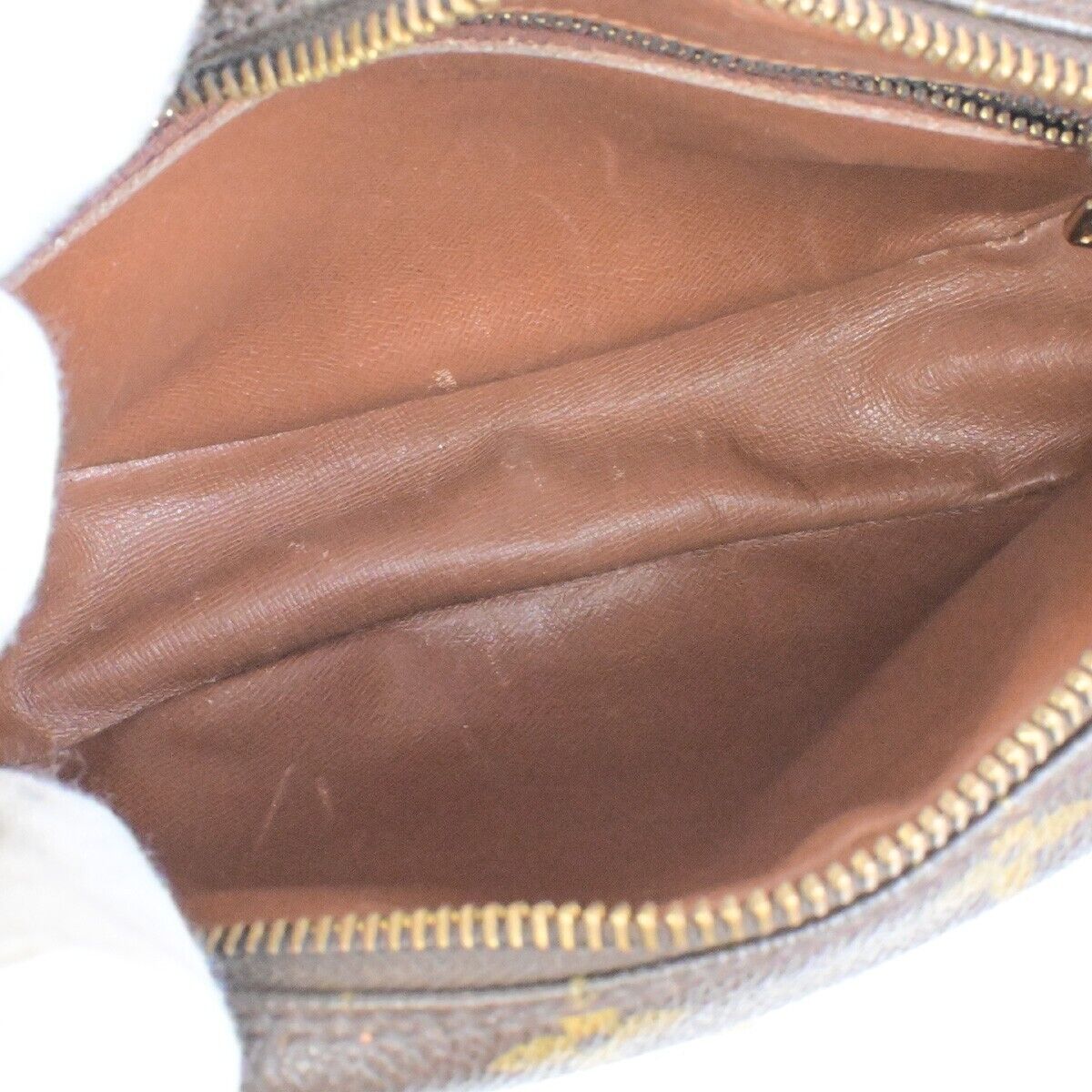 LOUIS VUITTON Jeune Fille PM Shoulder Bag Monogram Leather Brown M51227 31FB532