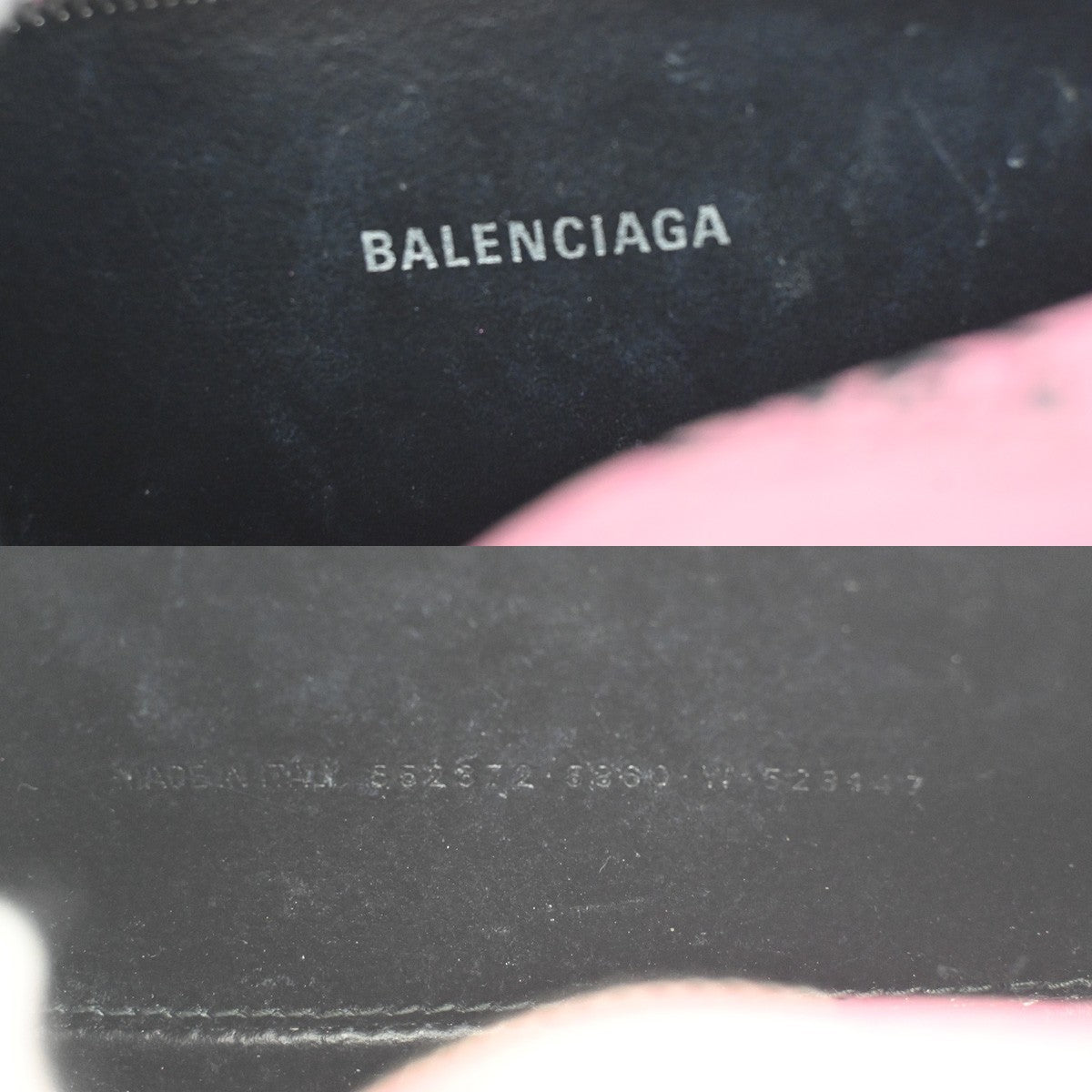 BALENCIAGA Logo Print Mini Crossbody Shoulder Bag Leather Pink Italy 32KC759