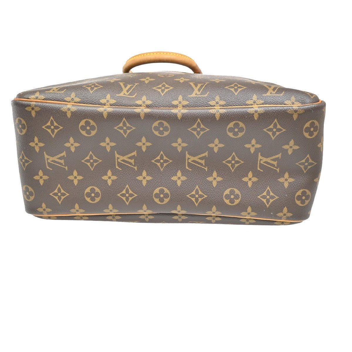 LOUIS VUITTON LV Logo Deauville Hand Bag Monogram Leather Brown M47270 34KC421