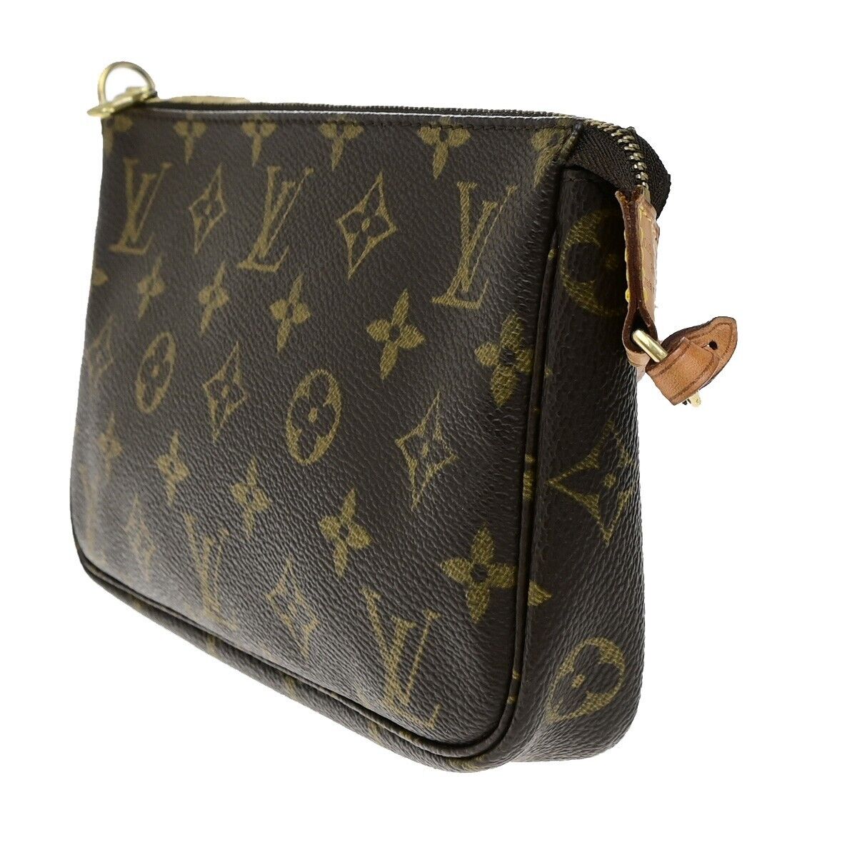 LOUIS VUITTON Pochette Accessoires Hand Bag Monogram Leather BN M51980 10YH007