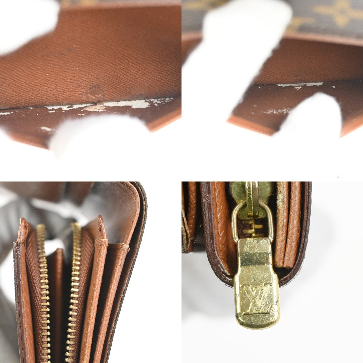 LOUIS VUITTON Porte Monnaie Billets Tresor Wallet Monogram Brown M61730 01KC302
