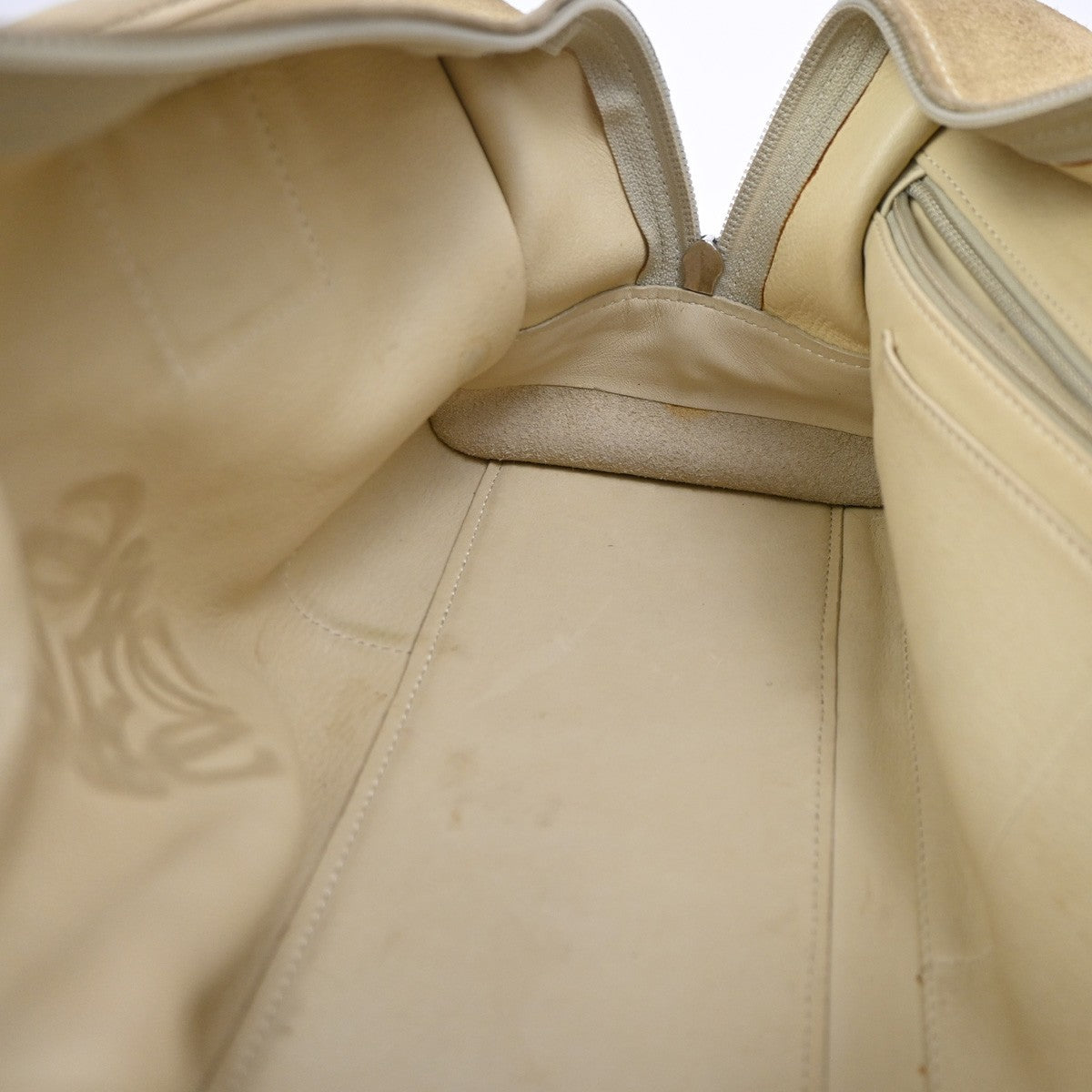 LOEWE Anagram logo Amazona 28 Handbag Suede Leather Beige Spain SHW 38CA785