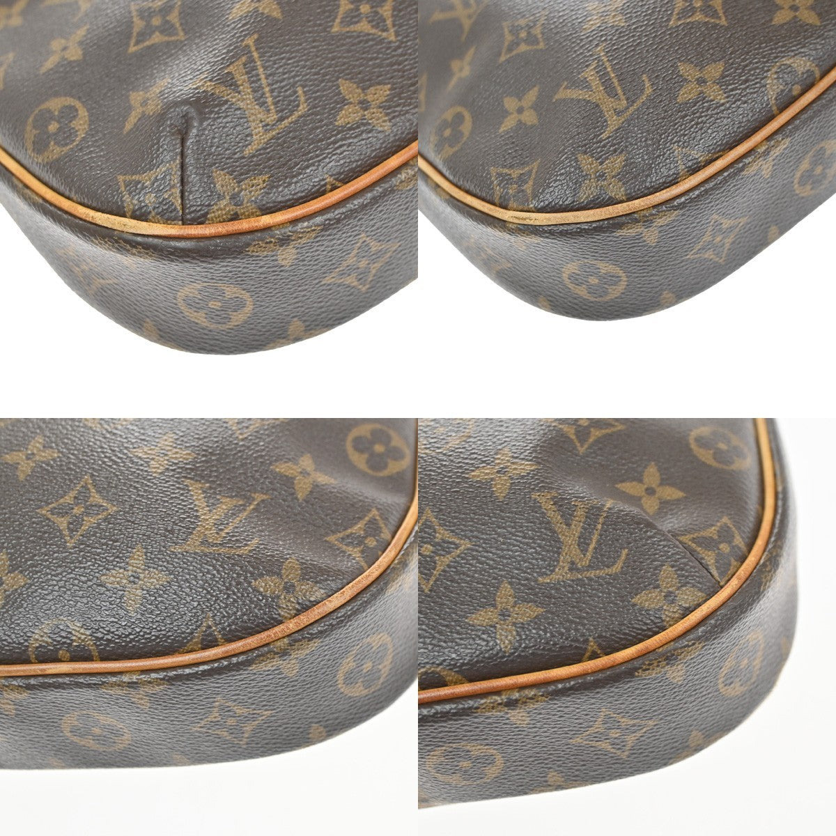 LOUIS VUITTON Odeon PM Shoulder Bag Monogram Leather Brown France M56390 11YH922
