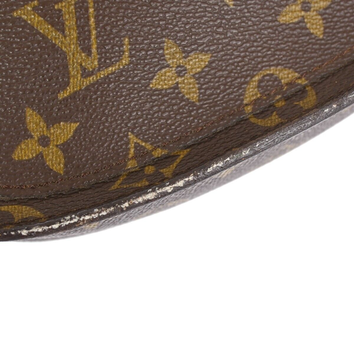 LOUIS VUITTON Saint Cloud MM Shoulder Bag Monogram Leather Brown M51243 39HB017