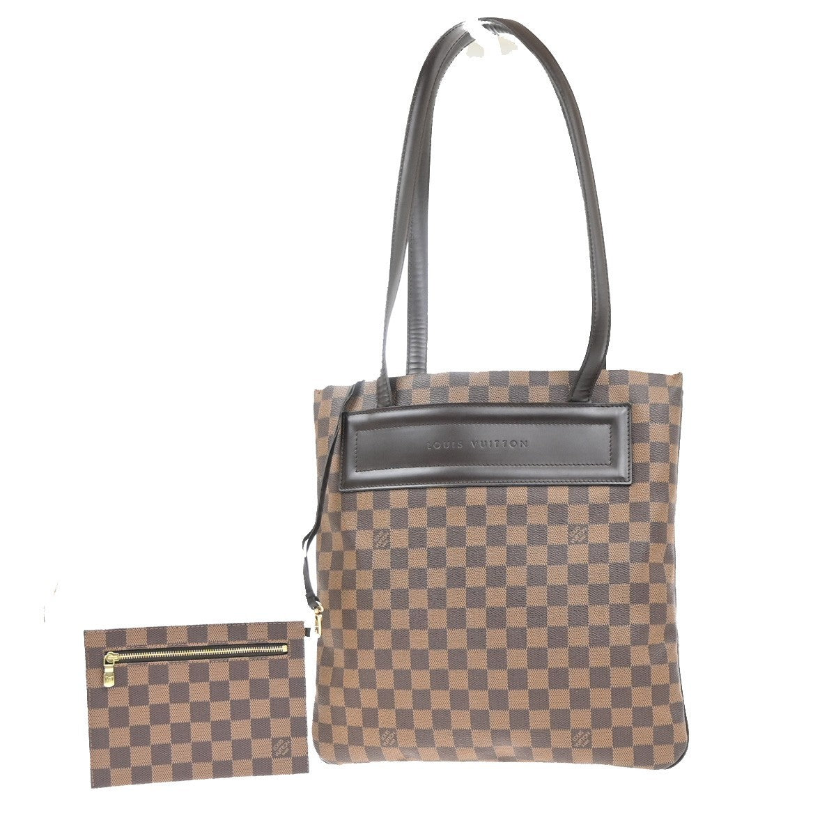 LOUIS VUITTON Clifton Shoulder Bag Damier Ebene Leather Brown N51149 93MA534