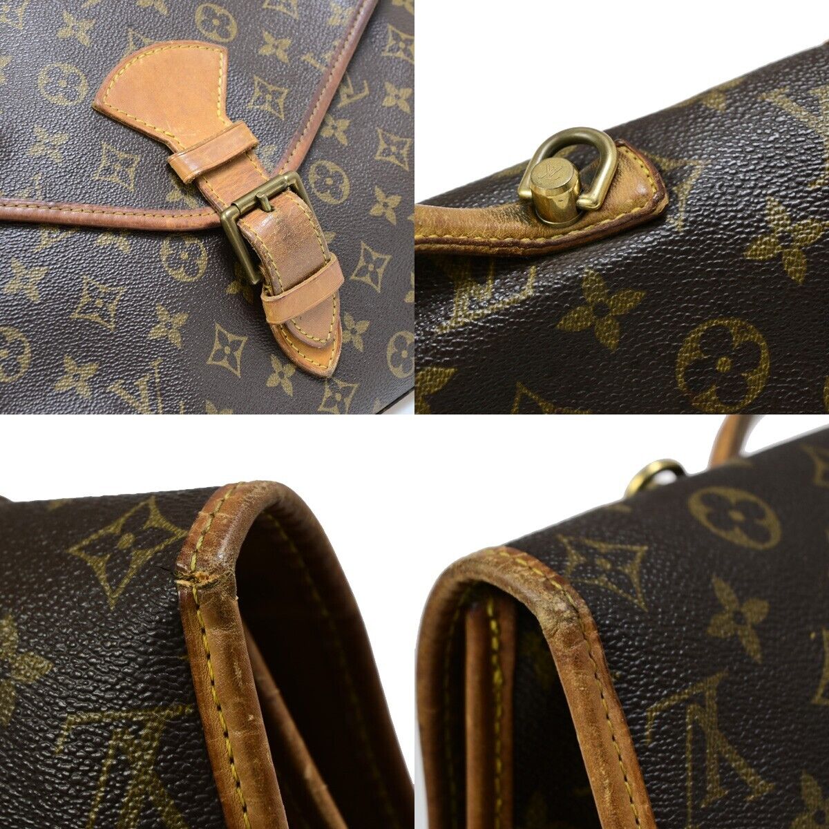 LOUIS VUITTON Beverly Hand Bag Briefcase Monogram Leather Brown M51121 69EB596