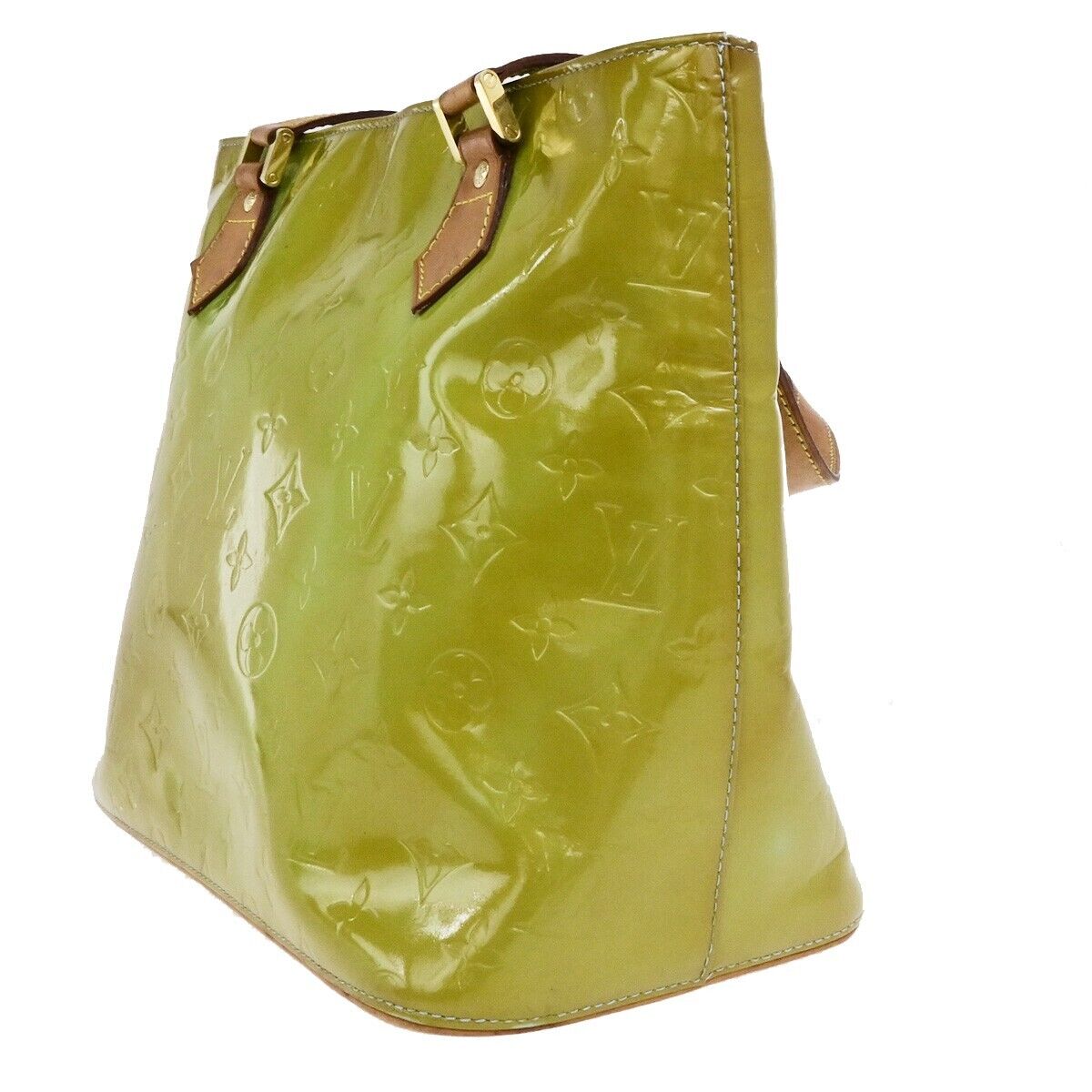 LOUIS VUITTON Houston Shoulder Bag Monogram Vernis Leather Yellow M91303 09ED927