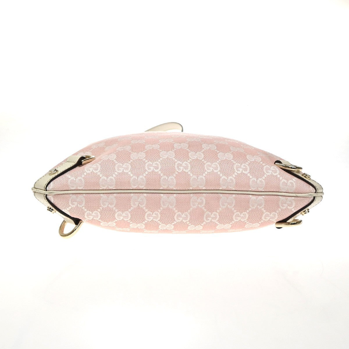 GUCCI Abbey GG Pattern Crossbody Shoulder Bag Canvas Leather Pink Italy 67YJ159