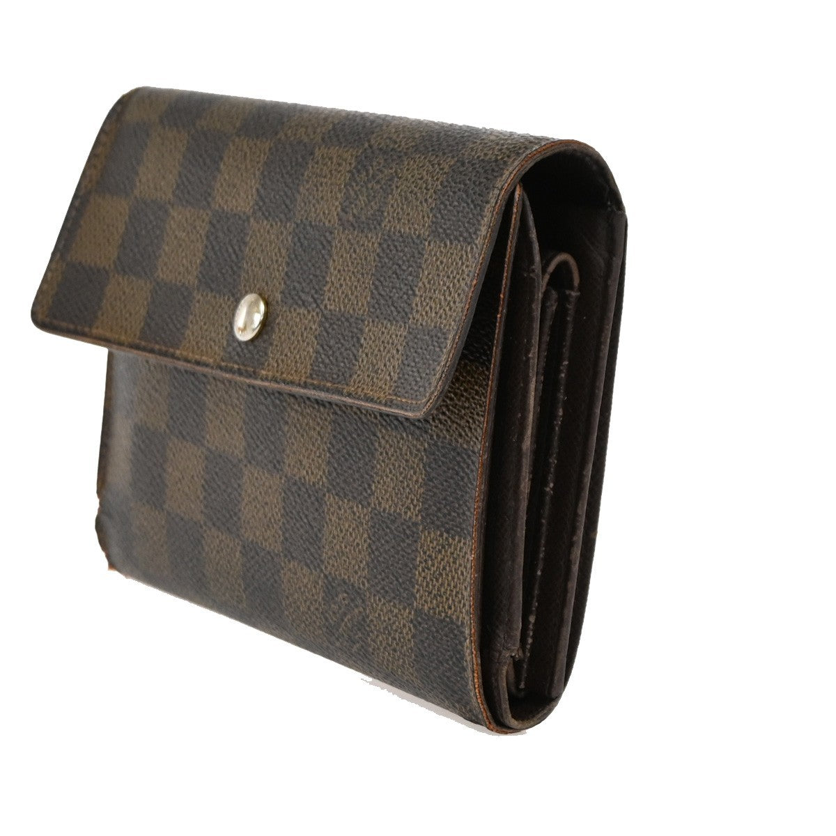 LOUIS VUITTON  Porte Tresor Etui Papier Wallet Damier Ebene Brown N61202 02DA168