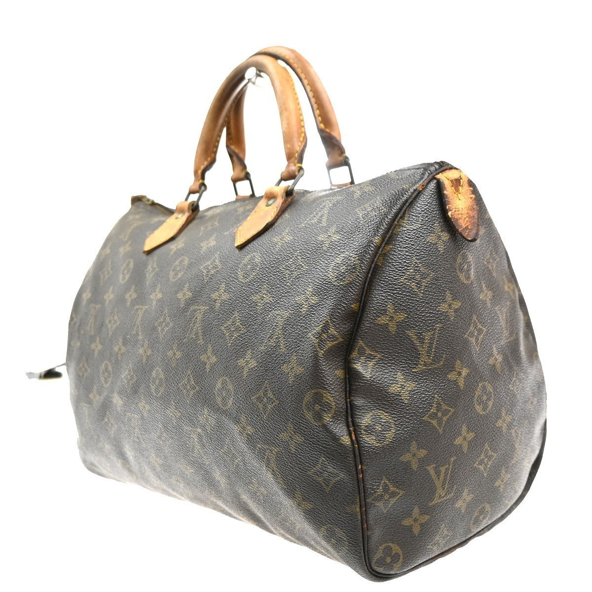 LOUIS VUITTON Speedy 35 Travel Hand Bag Monogram Leather Brown M41524 81MA295