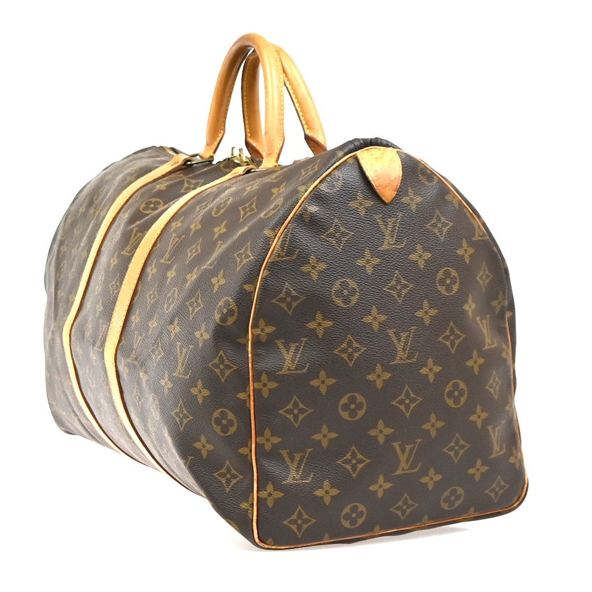 LOUIS VUITTON Keepall 50 Travel Hand Bag Monogram Leather Brown M41426 75YH895