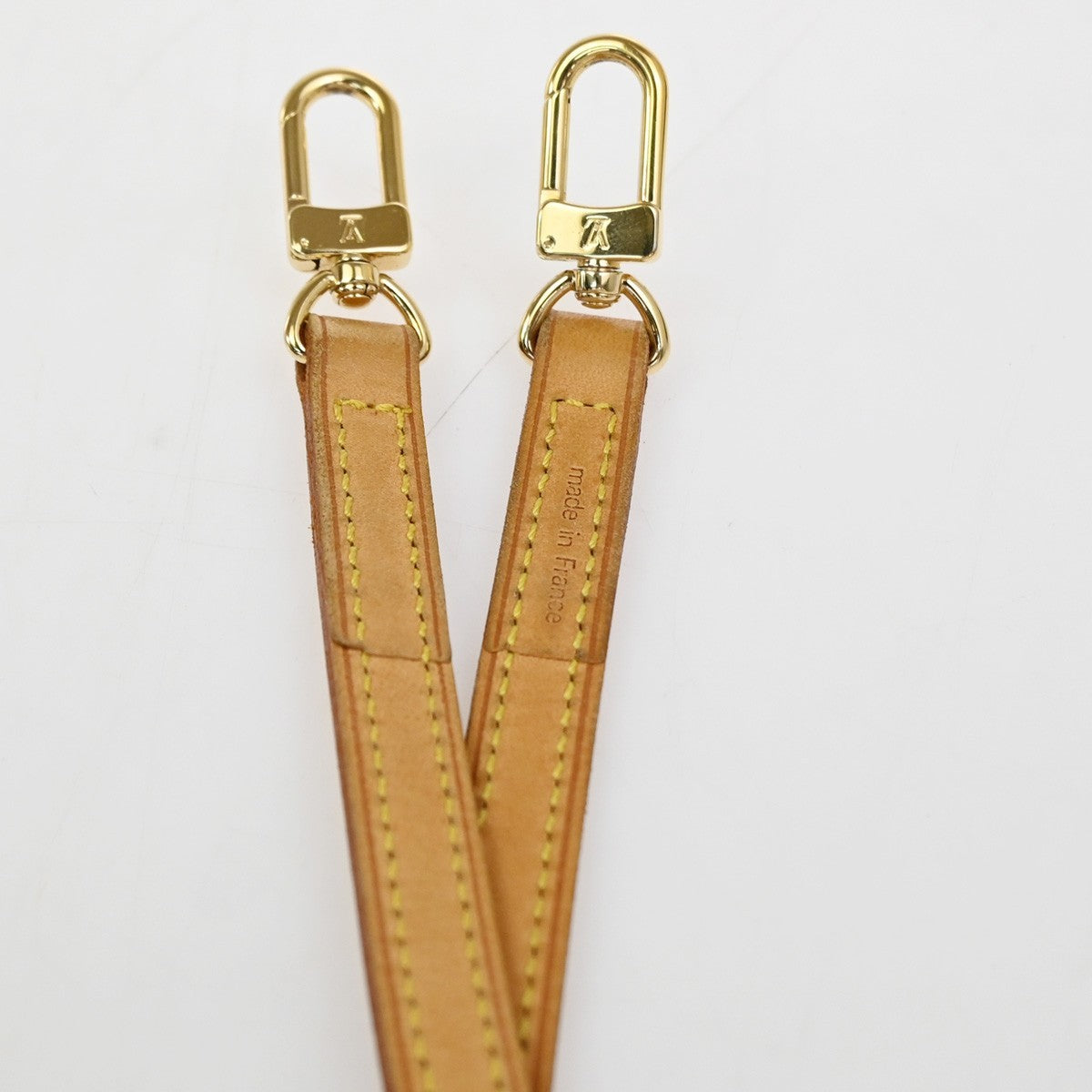 LOUIS VUITTON Logo Shoulder Bag Strap Adjustable Leather BN GHW J00142 61CA896