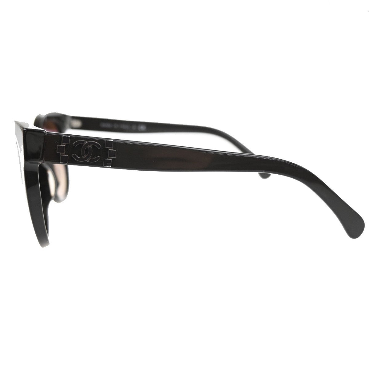CHANEL CC Logo Sunglasses Eye Were Plastic Metal Brown Italy 5315-A 62RL992