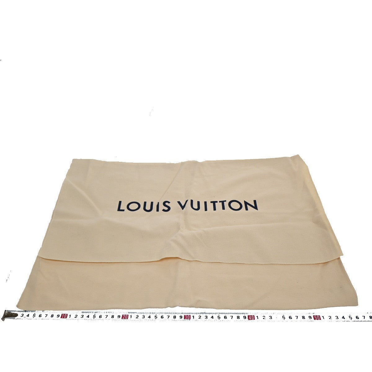 LOUIS VUITTON Logo 10 Set Dust Bag Drawstring Canvas Cotton Beige Brown 09KC083