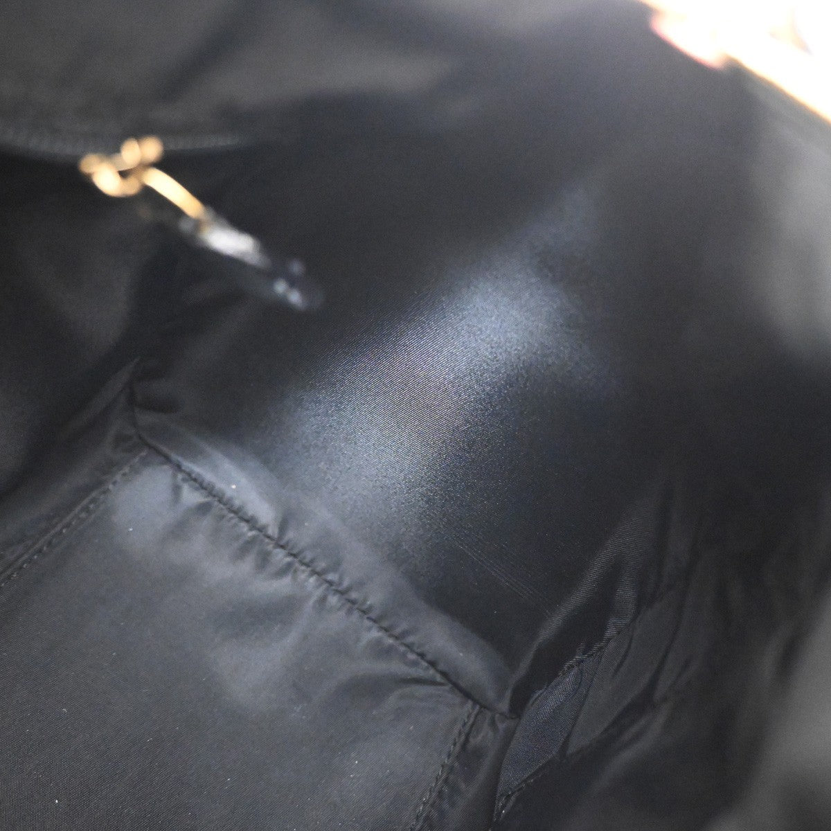 CHRISTIAN DIOR Trotter Pattern Hand Bag PVC Patent Leather Black GHW 95RQ051