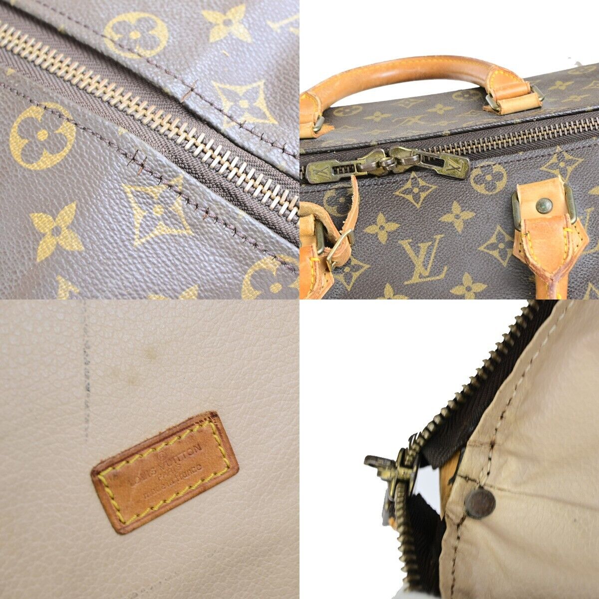 LOUIS VUITTON Cruiser 50 Travel Hand Bag  Monogram Leather Brown M41137 70EC890