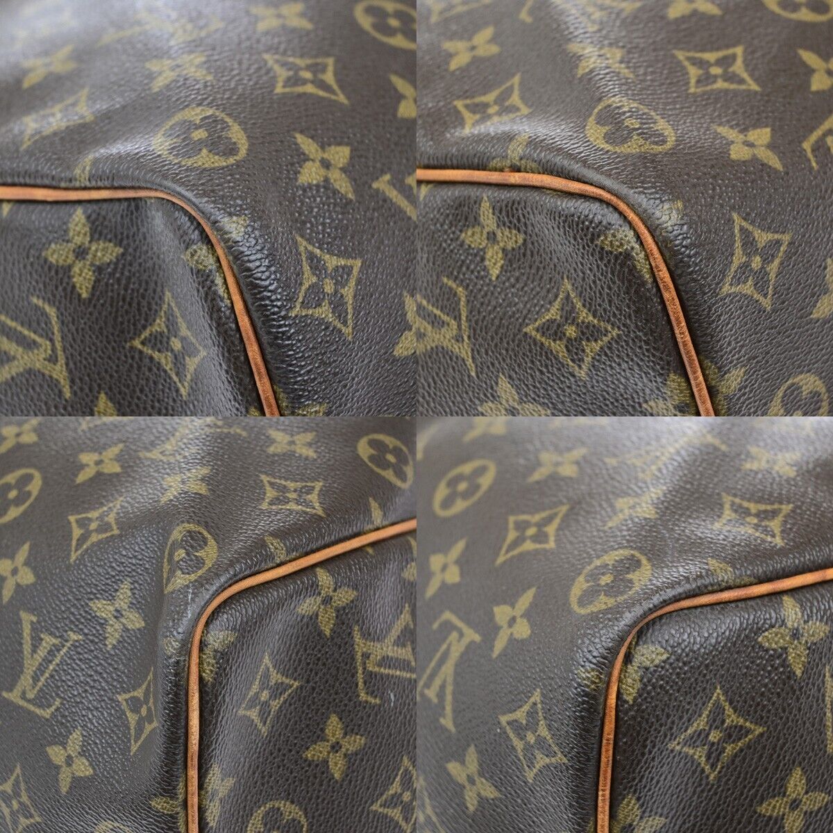 LOUIS VUITTON Keepall 50 Travel Hand Bag Monogram Leather Brown M41426 86ED943