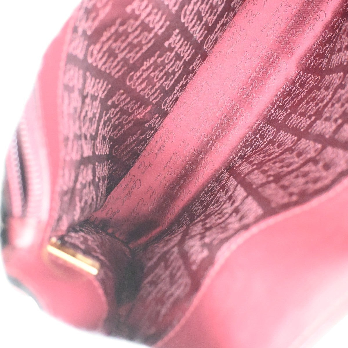 MUST DE CARTIER 2C Logo Crossbody Shoulder Bag Leather Red GHW  Frence 34SA083