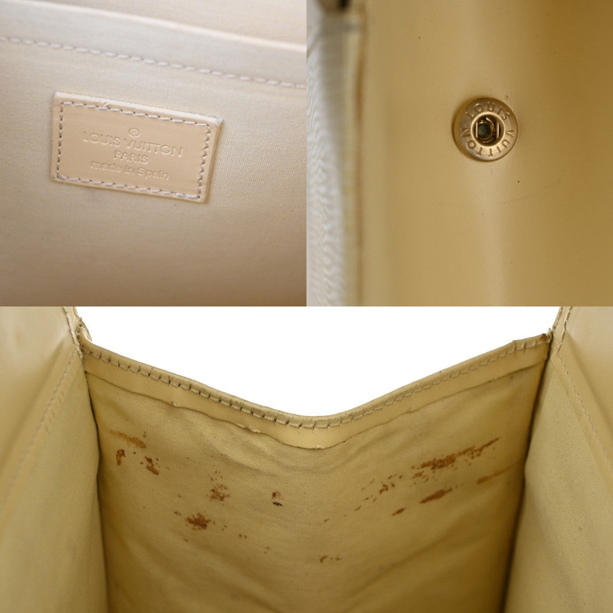 LOUIS VUITTON Logo Croisette GM Shoulder Bag Epi Leather Vanilla M5250A 39TA483