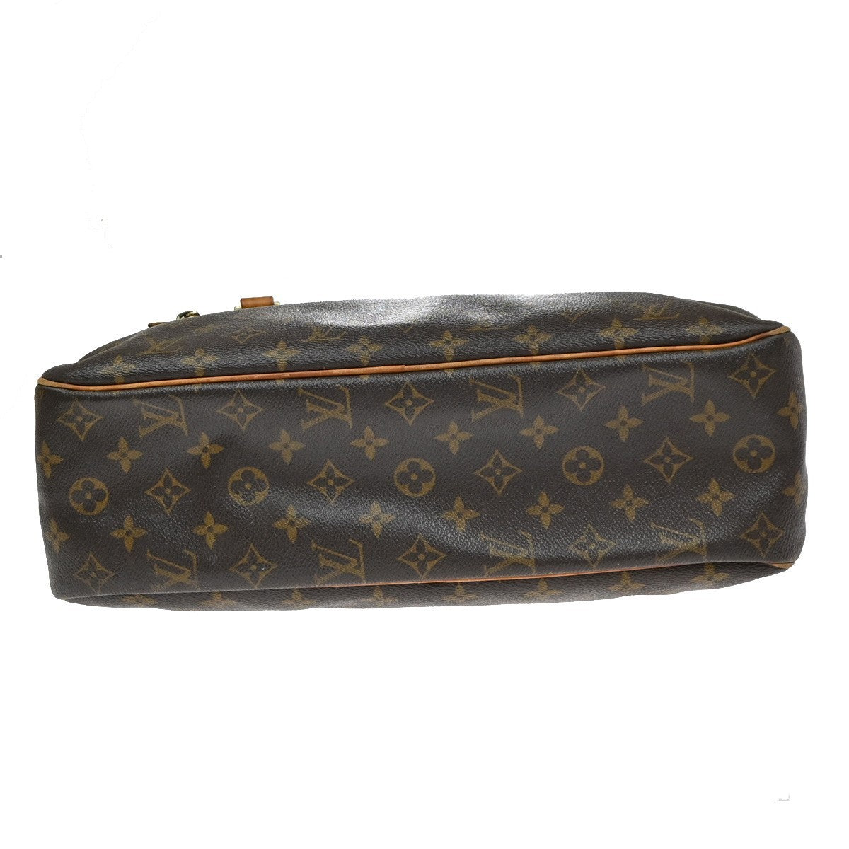 LOUIS VUITTON LV Logo Cite GM Shoulder Bag Monogram Leather Brown M51181 84TA653
