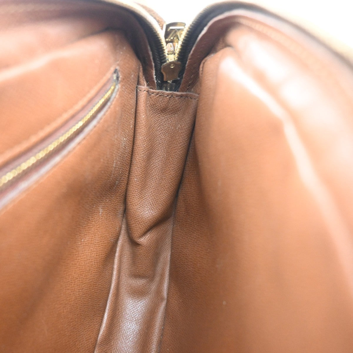 LOUIS VUITTON Jeune Fille MM Shoulder Bag Monogram Leather Brown M51226 36MA566